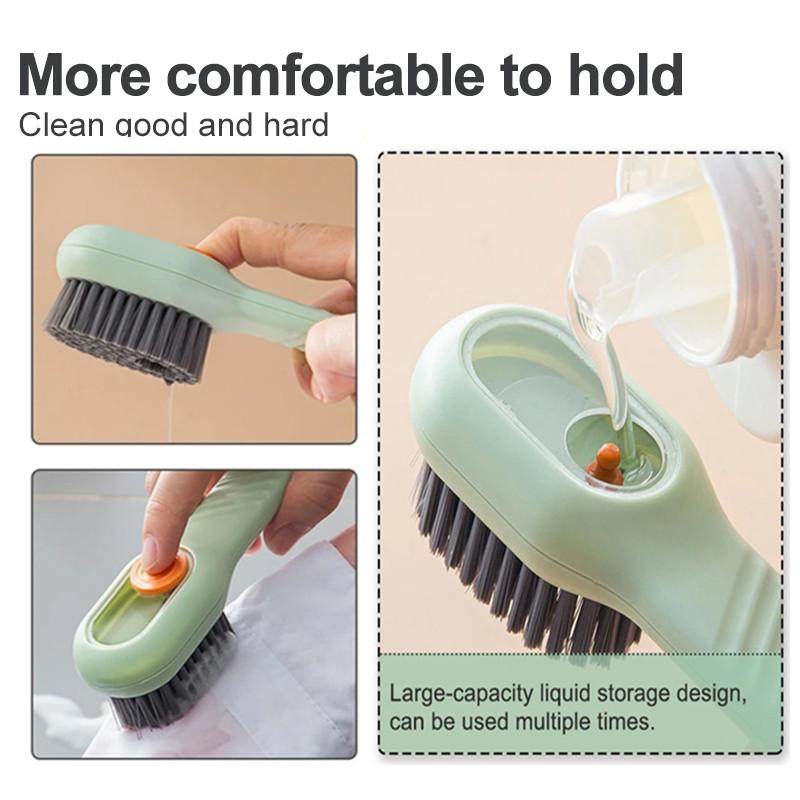 Household Soft Bristled Liquid Shoe Brush Special for Shoe Washing Long Handle Shoe Brush Clothing Brush Deep Cleaning Tools