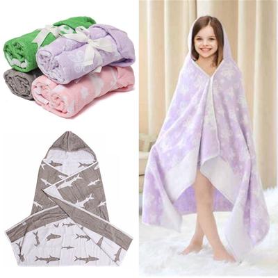 bathrobe towel with hood