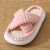 Spring and summer couple linen slippers women's home indoor non-slip four-season cotton and linen cool slippers home