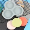 Silicone Egg Mold Air Fryer Egg Pan Reusable 3-Cavity Muffin Cake Baking Mould Kitchen Cooking Accessories