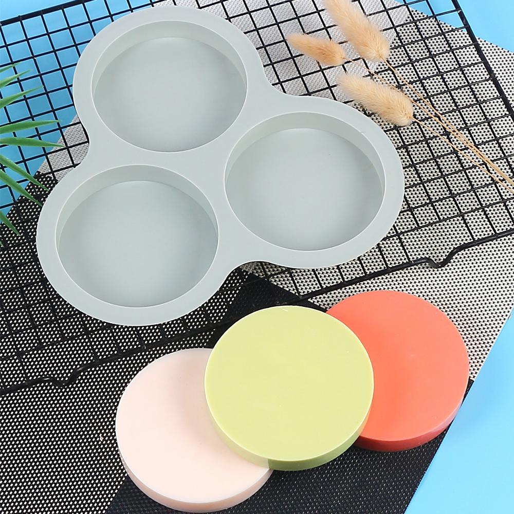 Silicone Egg Mold Air Fryer Egg Pan Reusable 3-Cavity Muffin Cake Baking Mould Kitchen Cooking Accessories