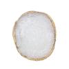 Resin Nail Art Palette Paint Drawing Color Dish Golden Edge Manicure Nail DIY Tool White