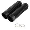 Motorcycle Front Fork Covers 205x42mm 1 Pair Gator Target Boot Shock Damping Dust Cover (Black)