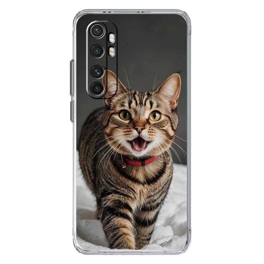 Phone Case For Xiaomi Mi Poco X7 X6 X5 NFC X3 F7 Ultra F6 Pro F3 15 14T 14 13T 11 12 13 Lite Clear TPU Cover Kawaii Love Cat
