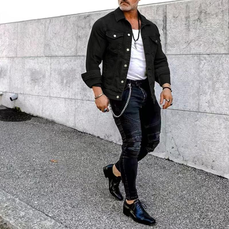 Men's 2023 Autumn/Winter Slim Fit Multi-Pocket Workwear Jacket