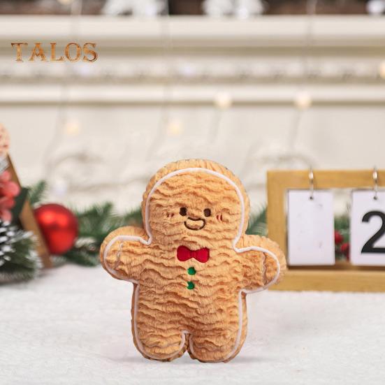 Christmas Gingerbread Man Doll Plush Stuffed Gingerbread Pendant Xmas Tree Decorations Soft Doll Toy for Tree Home Party Decor