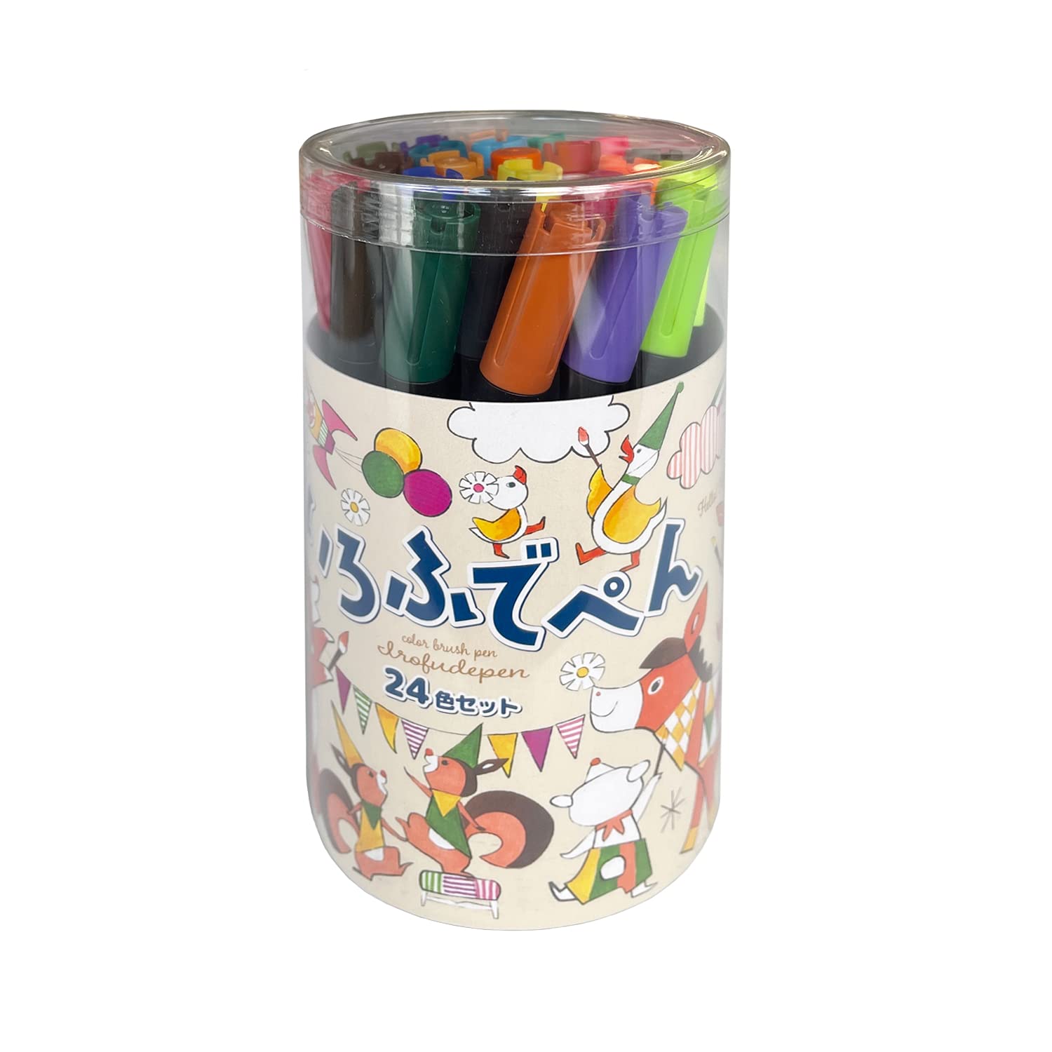 

KOKUYO Irofu Depen 24 Color Set Water Based Brush Pen KE-AC34-24