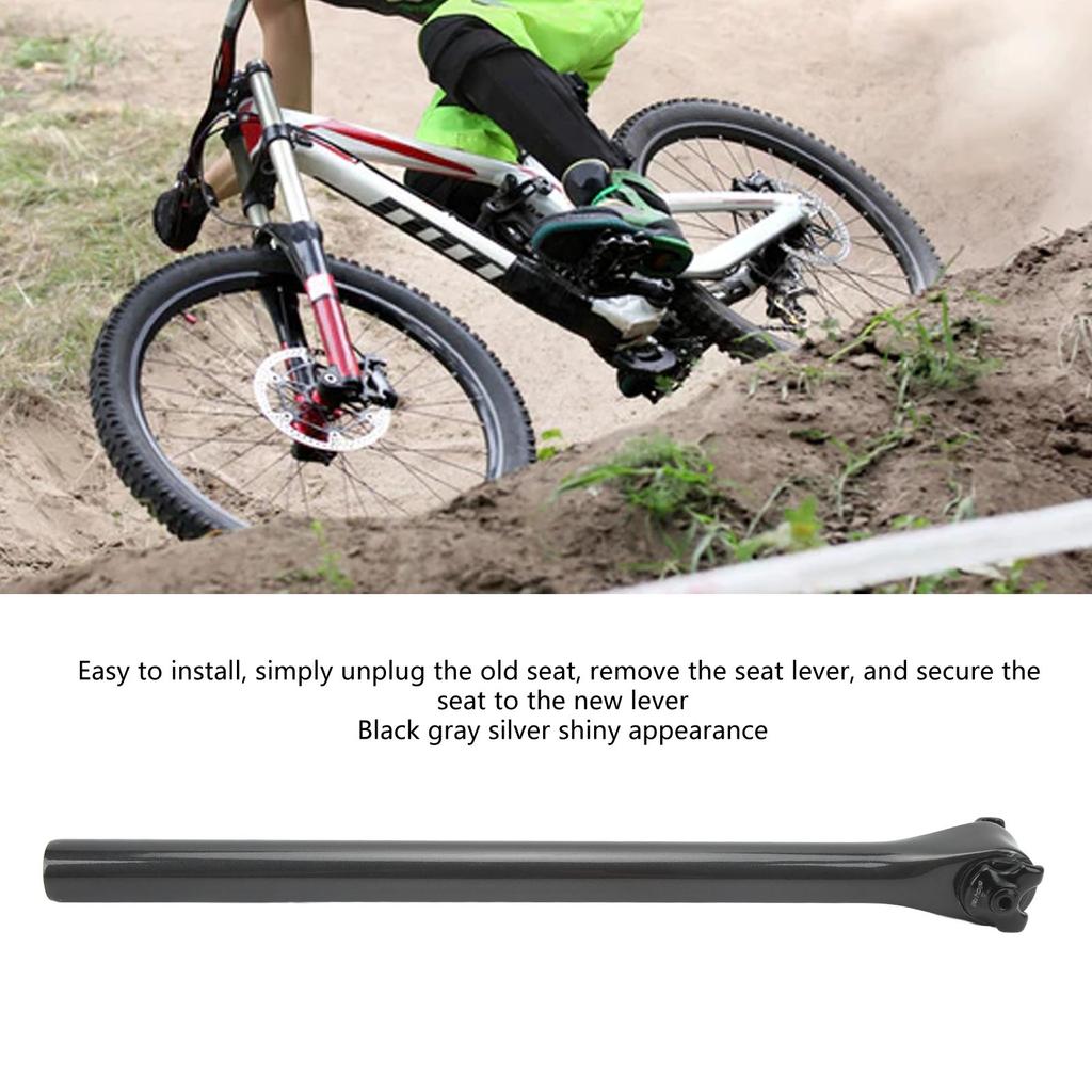Road Bike Seatpost Carbon Light Shock Absorption Bike Accessory for Replacement