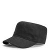 Solid Color Flat Brim Military Cap: Plus Size Unisex Student Training Hat, Japanese-Korean Style