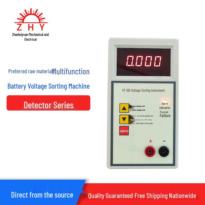 VT-10S Battery Resistance Tester: Fast, High-Precision 4-Digit Current and Voltage Measurement Instrument with Alarm.