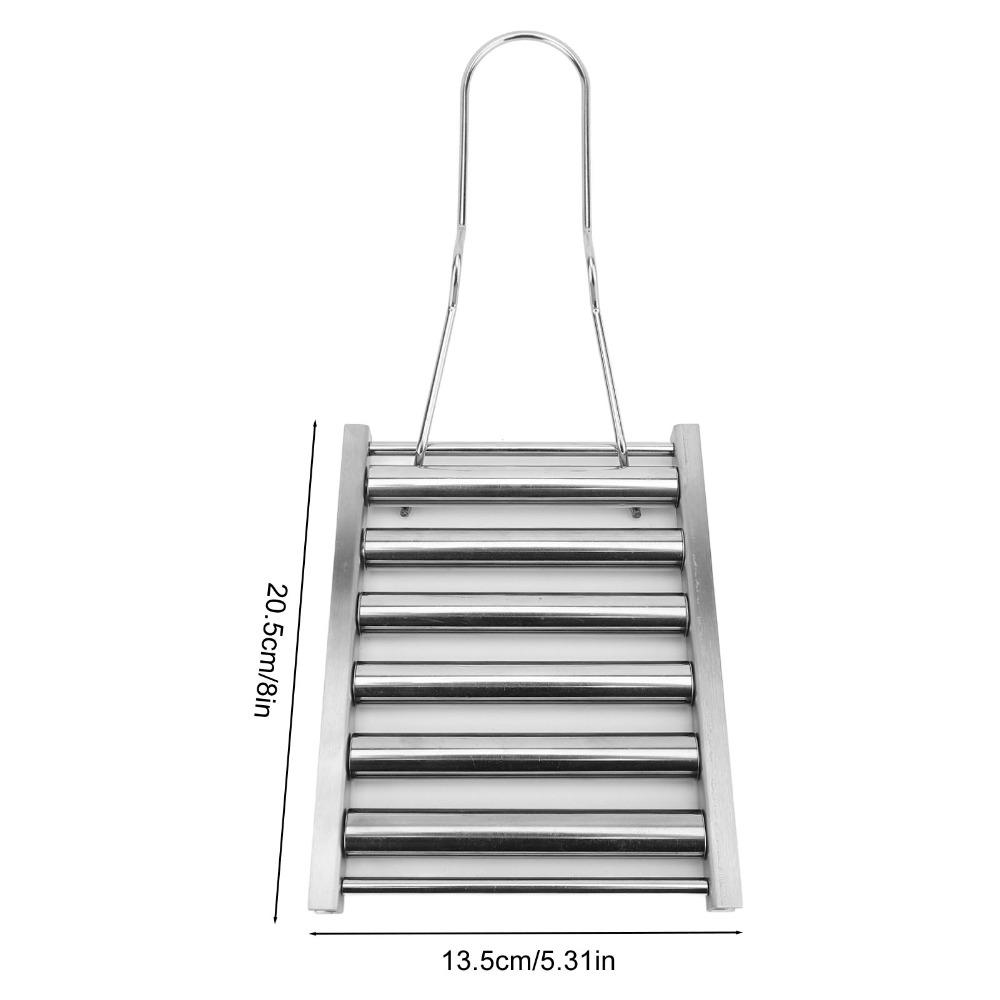 Edelstahl Wurstroller-Gestell Silber BBQ-Grillgestell Wiederverwendbarer Wurstgrill Outdoor-BBQ