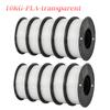 KINGROON 22LBS PETG veya PLA filament 3D Yazıcı Filament 10 Rulo 1KG 1.75MM Çevre Dostu İyi Tokluk Karışık Renk Ücretsiz Kargo