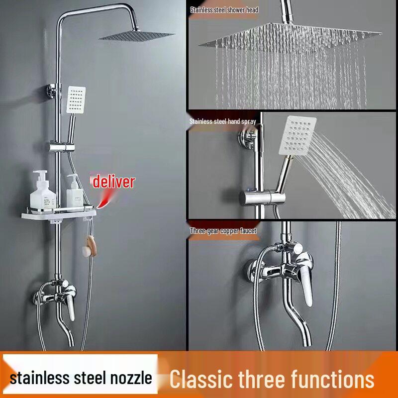 TLXT Full Copper Shower Set