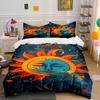 Sun and Moon Illustration. Bedding Sets Duvet Cover Sets Duvet Covers Pillowcases(1*Duvet Cover 2*Pillowcases Without Duvet Insert)