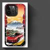 JDM Sportwagen Handyhülle Case für iPhone 17 Pro Max 16 12 Pro 13 Air 14 Plus 15 11