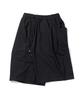 MASSNOUN Wool Blended Wide Tuck Shorts Mstsp006-Bk
