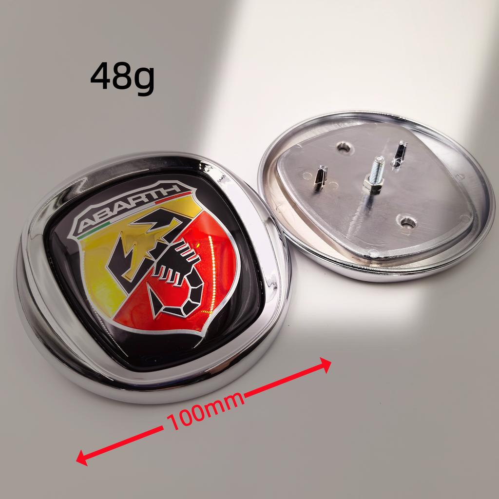 Car emblem 8.5cm 9.5cm 10cm 12cm 85mm 95mm 100mm 120mm Car Hood Front Bonnet Grill Rear Trunk Emblem Logo Badge For FIAT Abarth
