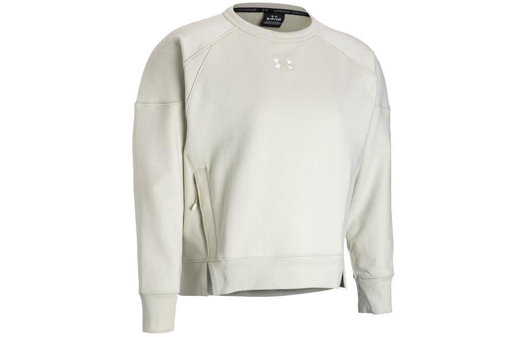 Under Armour Elevated Sweatshirt Women s Pink Silt Gray 1388056-273 L