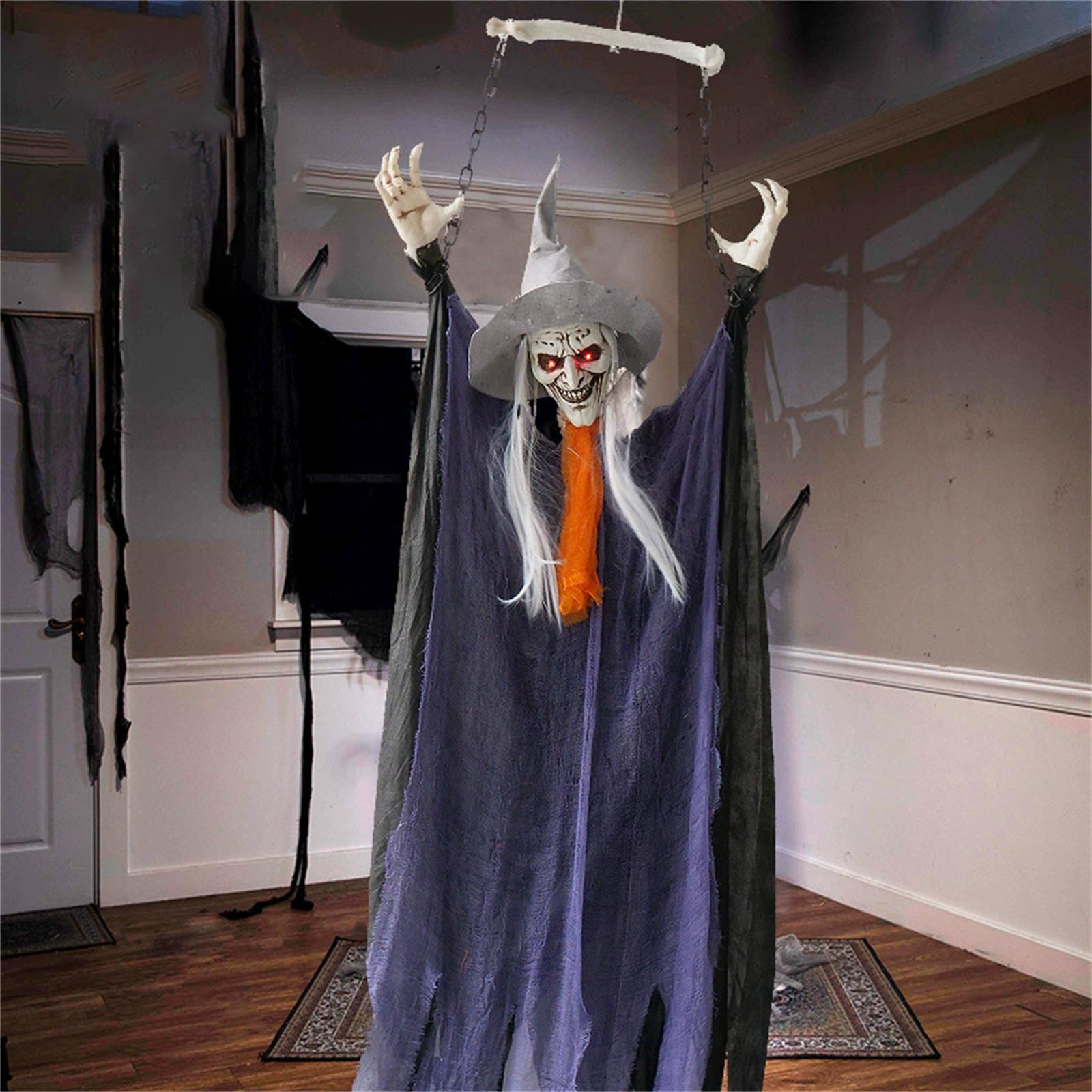 

Halloween Glow Witch Decoration Props Witch Holiday Party Haunted House Atmosphere Decorations One Size
