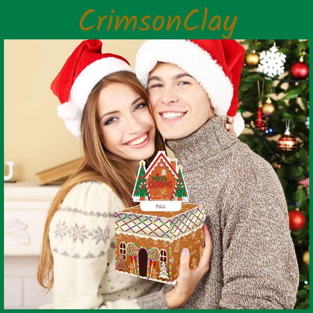 Theme Christmas Candy Gingerbread Man Money Box Holiday Gatherings Props Decor