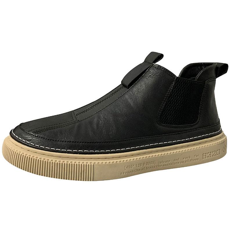 Autumn and winter new high-top flat-bottomed casual men's shoes Korean version of Martin boots spiritual guy trendy men's shoes