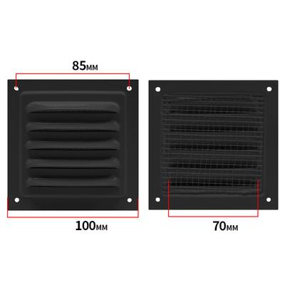 Airflow Regulator Air Outlet Grille Indoor Air Circulation 100x100cm Aluminum Ventilation Grille Cover Cover Fiber Mesh Backing