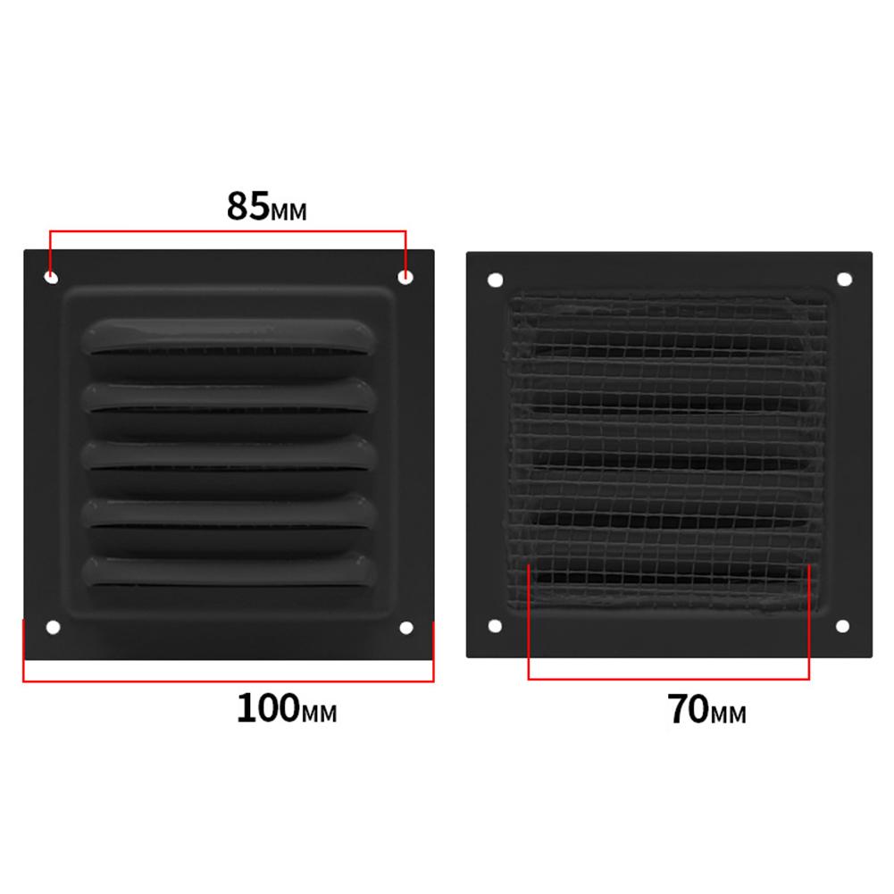 

1Pc Air Vent 100-400mm Aluminum Louver Vent Grille Cover Square/rectangle Vent Insect Screen Cover For Kitchen Bathroom