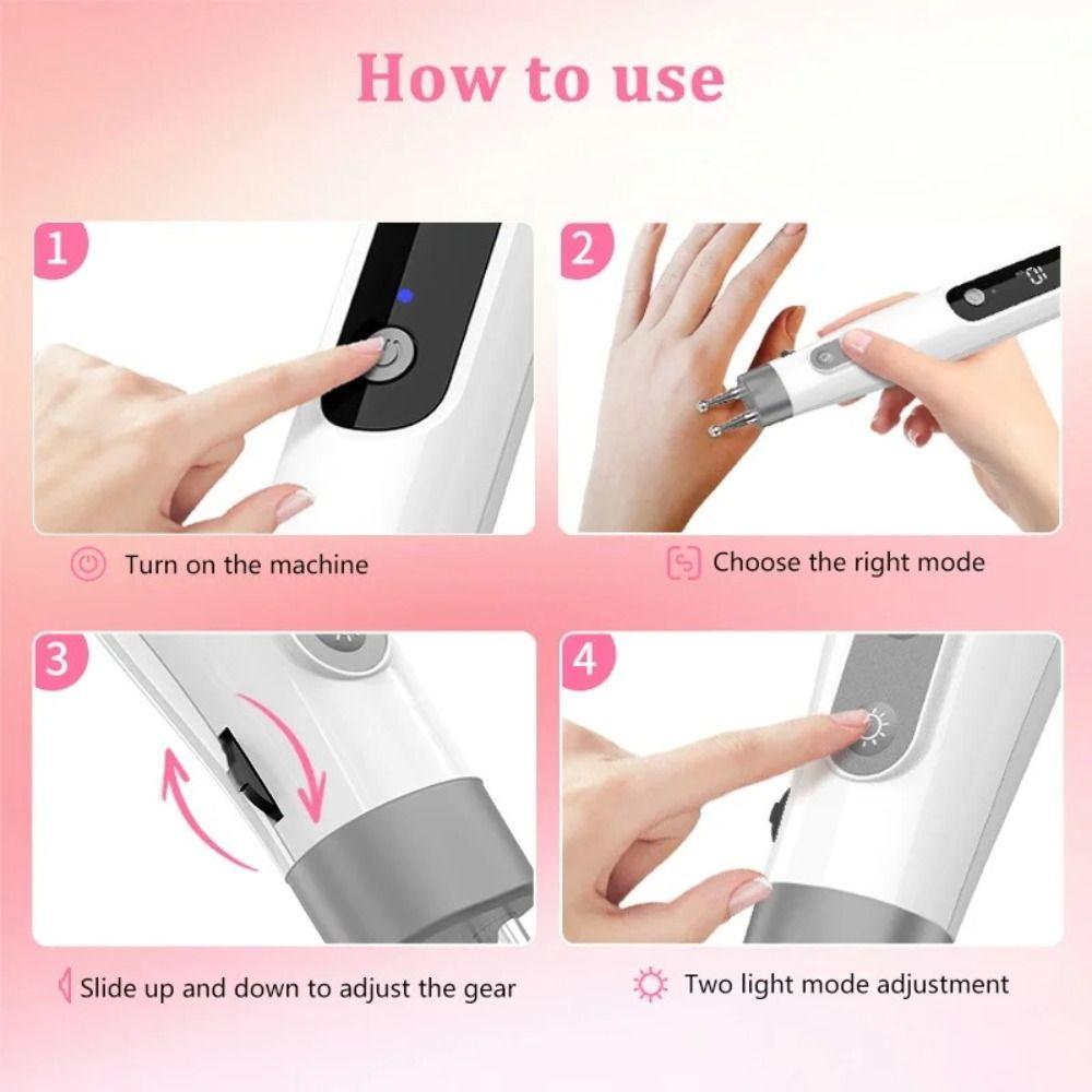 Type-C Charging Electric Massage Pen Multifunctional Double-head Massager  Neck Massage
