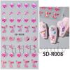 Nail Art Stickers Romantic Valentine's Day Mini Colorful Heart Embossed Three-dimensional Adhesive Nail Stickers