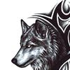 Módní Král Vlků Voděodolná Potu Odolná Tetovací Nálepka Dočasná Body Art Decal