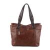 Fashion Retro Women's Leather Bag Soft Portable One-shoulder Messenger Tote Bag Large-capacity Women's Bag