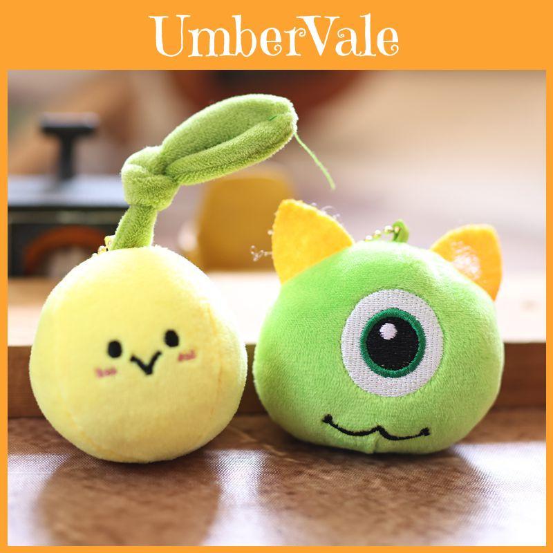 Compact Orange Plush Keyring With Pp Cotton Filling For Kids And Teens