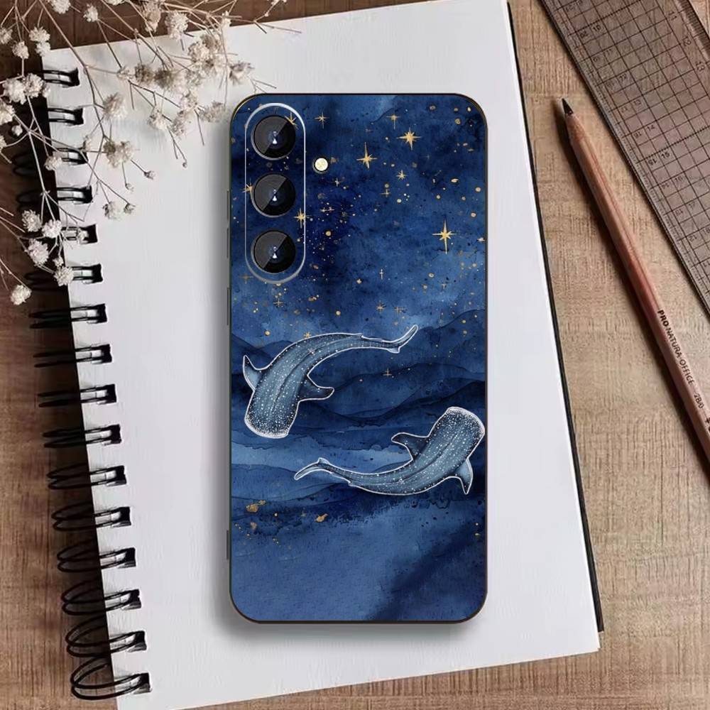 Whale Fall Phone Case For Samsung Galaxy A73,A72,A71,A70,A52,A51 Others Soft Black Cover