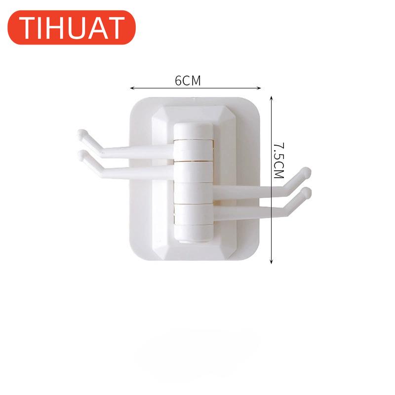 

Настенное крепление для кухни, ванной, самоклеящиеся крючки, вращающаяся вешалка для полотенец и мелочей