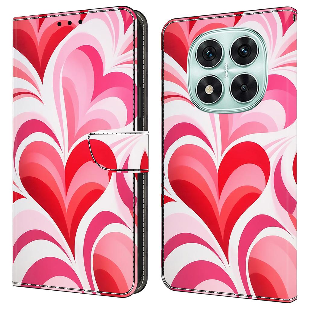 Etui dla Xiaomi Redmi Note 14 Pro 4G Portfel Stojak Wzór Drukowany Skóra PU Klapka Pokrowiec na Telefon