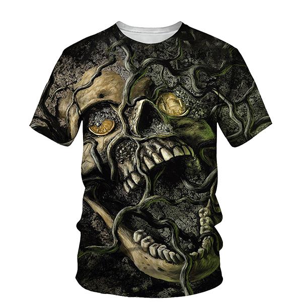 Buy Fashion Summer Designer Skull 3D T 
