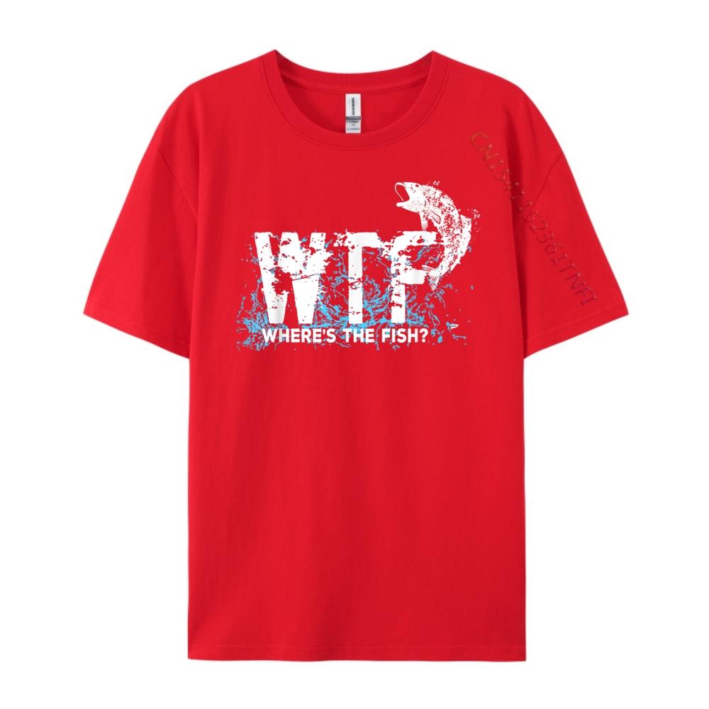 Funny WTF Where Is The Fish Fishing Fishermen Funny Shirt T Shirt Men S