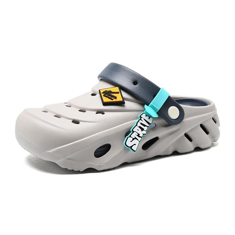 

Couple comfortable two wear sandals summer travel breathable sandals non-slip beach shoes hole shoes straight hair 35-36