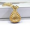 3D Dollar Bag Shaped Women's Bag  Accessories Rhinestone Key Chain Fashion Pendants Party Favors Car Keys Decoration Accessory