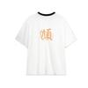 Li Ning Letter Print Loose Comfortable Short Sleeve T-Shirt Unisex Tops White AHSU657-1(TEAM702-3.4.24)