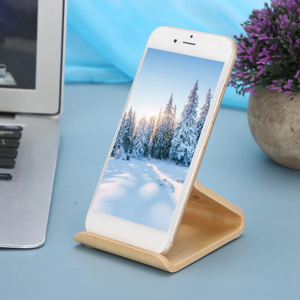 Double-Sided Walnut Desktop Tablet PC Holder Mobile Phone Stand Bracket Accessory(undertint )