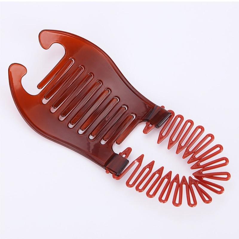 Teenager Mädchen Hoher Pferdeschwanzhalter Mädchen Ineinandergreifender Doppelseitiger Haarkamm