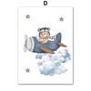 Boho Bear Aircraft Hot Air Balloon Cloud Nursery Posters Wall Art Print Canvas Painting Baby Kids Room Home Decoration Picture
