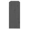 Bookshelf Room Divider Grey 80 X 30 X 71.5 Cm Solid Pine Wood