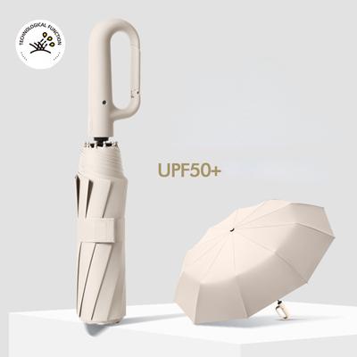 20 Bones Windproof Strong 105CM Reinforced Automatic Folding Umbrella for Men, Large Buckle Handle Wind and Water Resistant