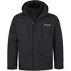 Comfortable Skin-Friendly Hooded Zipper Three-In-One Climbing Jacket Men Jackets Black WE1725-010