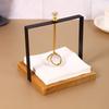 Light Luxury Metal Napkin Holder Creative Tissue Storage Box Tabletop Tissue Rack  Restaurant
