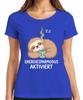 Sloth Energy Saving Mode Activated Coffee Relaxed Gift Ladies TShirt