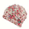 1Pc Floral Digital Print, Simple And Lightweight, Brimless Cap, Comfortable Apparel, Brimless Hat