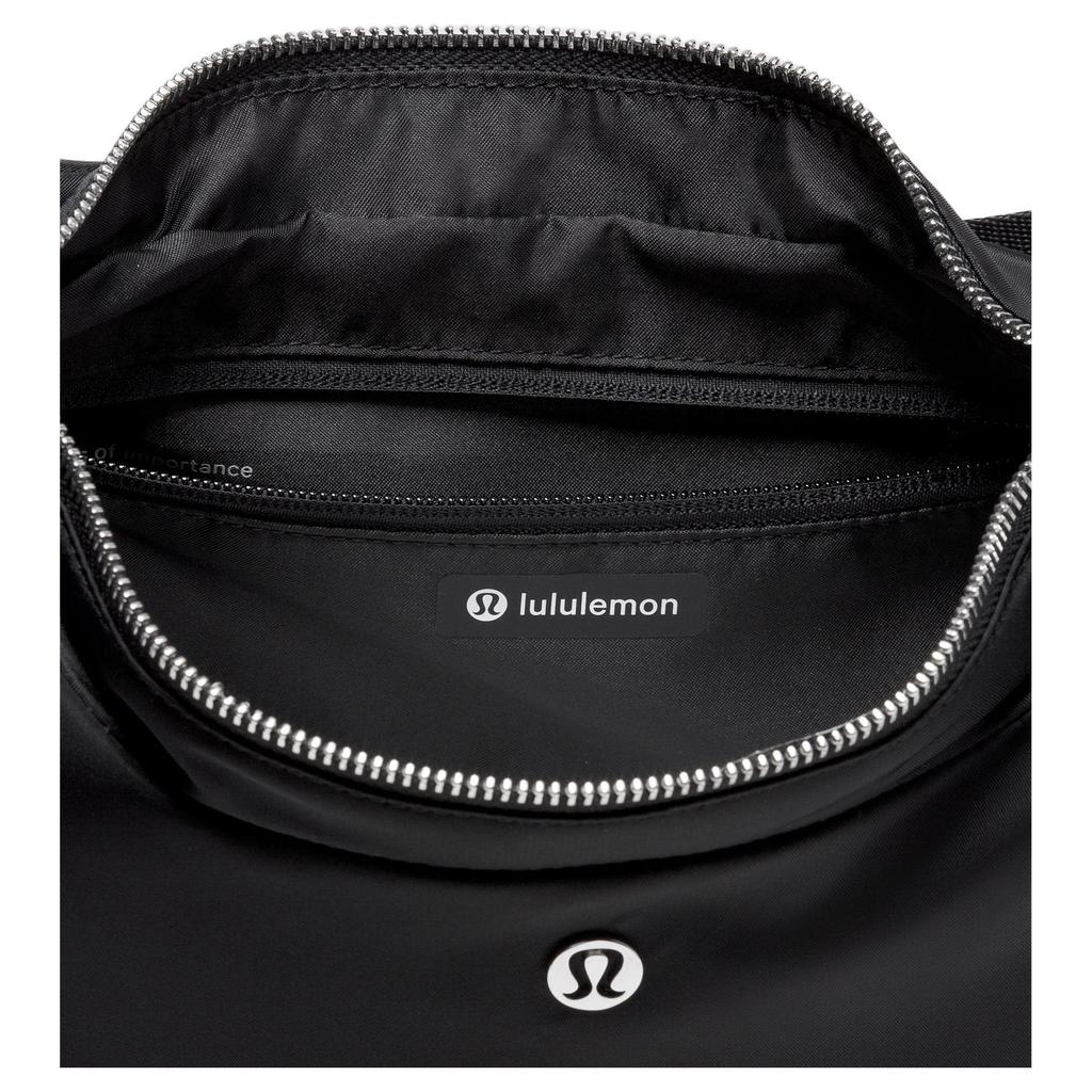 Lululemon City Essentials 4L Brand Logo Adjustable Shoulder Strap Nylon Shoulder Bag Women Shoulder Bag Black LW9FRTS-321535